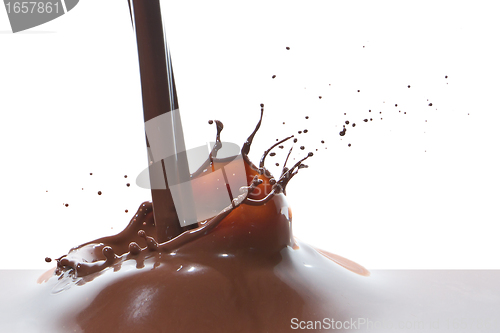 Image of pouring chocolate