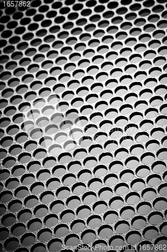 Image of abstract metallic grid