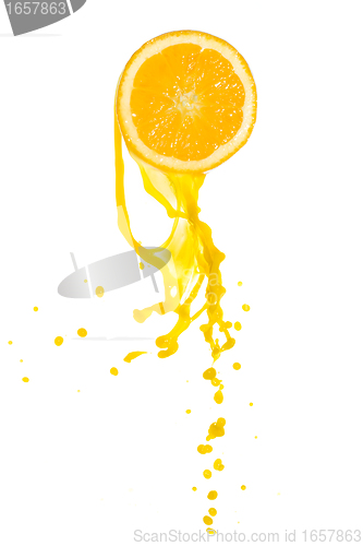 Image of orange juice splash