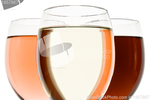 Image of three wine glasses