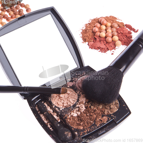 Image of crushed compact eyeshadows