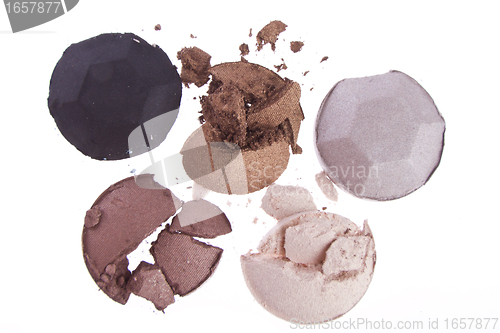 Image of multicolored crushed eyeshadows