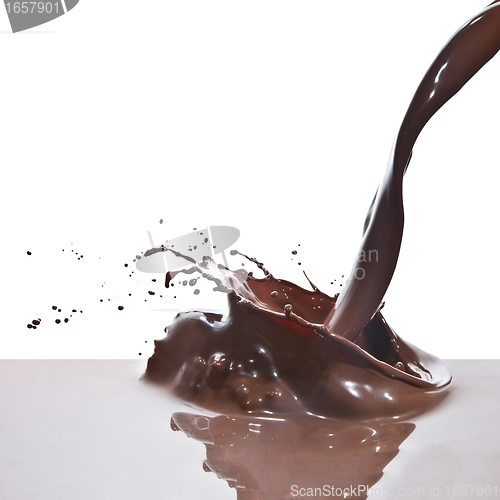 Image of pouring chocolate