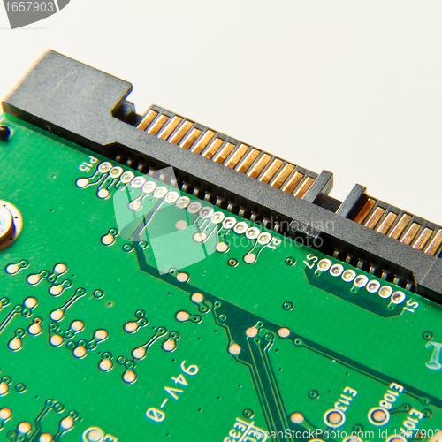 Image of hard drive close up