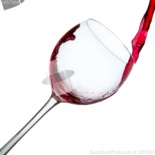 Image of pouring red wine 