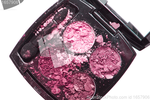 Image of crushed compact eyeshadows