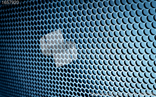 Image of abstract metallic grid