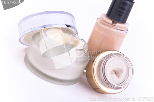 Image of creams and makeup