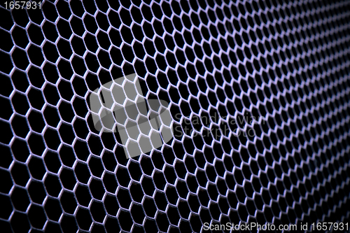 Image of abstract metallic grid