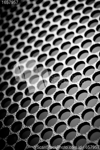 Image of abstract metallic grid