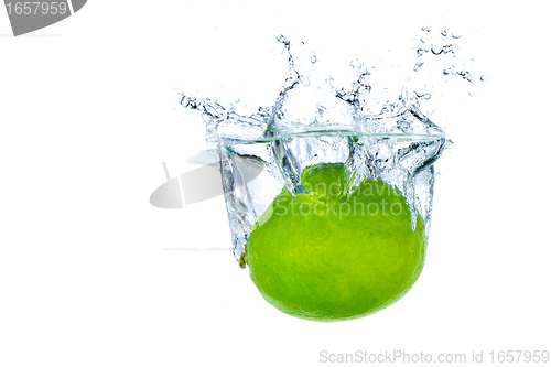 Image of lime splashing