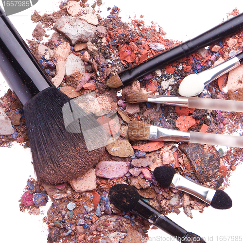 Image of crushed eyeshadows