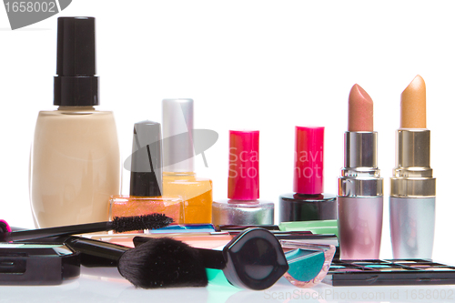 Image of set of cosmetic products