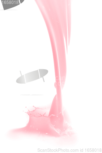 Image of strawberry milk splash