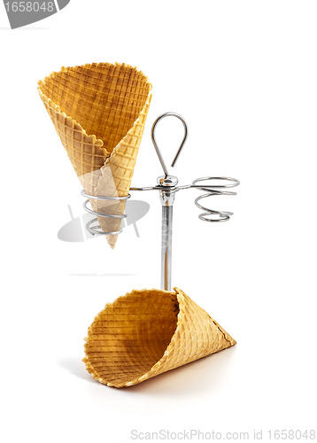 Image of Empty wafer cone