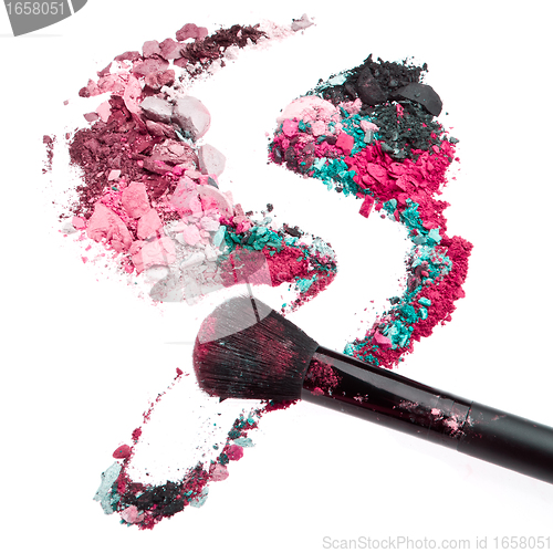 Image of crushed eyeshadows