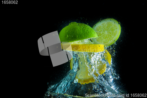 Image of fruit splash