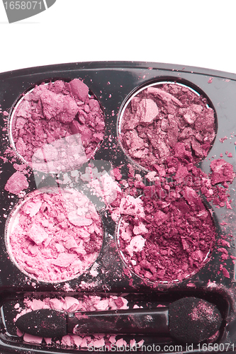 Image of crushed compact eyeshadows