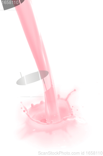 Image of strawberry milk splash