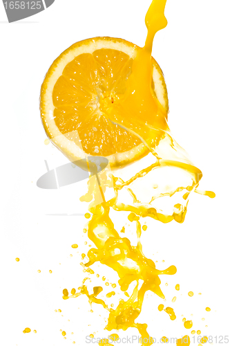 Image of orange juice splash