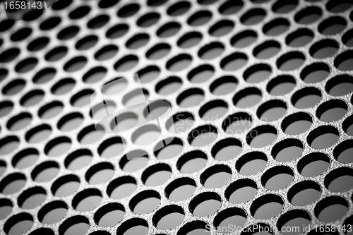 Image of abstract metallic grid