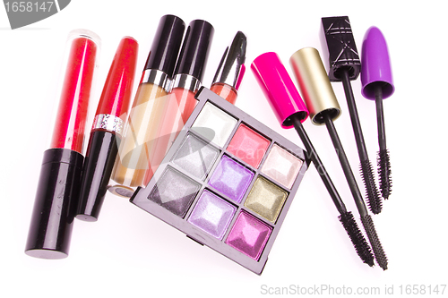 Image of makeup set isolated