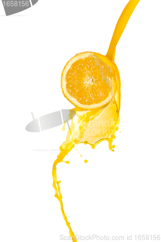 Image of orange juice splash