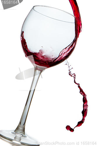 Image of pouring red wine 