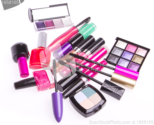 Image of set of cosmetic products