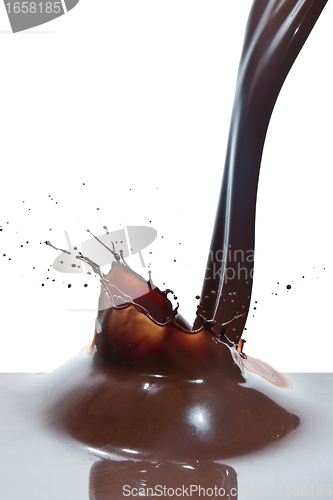 Image of pouring chocolate