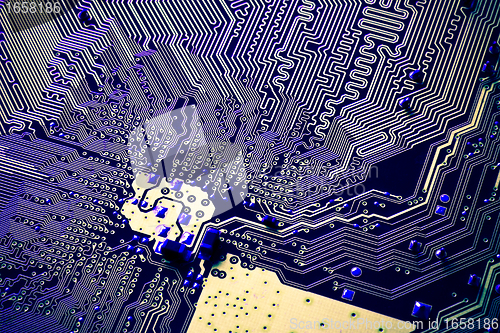 Image of abstract circuit board