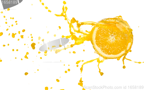 Image of orange juice splash