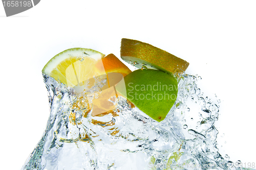 Image of fruit splashing