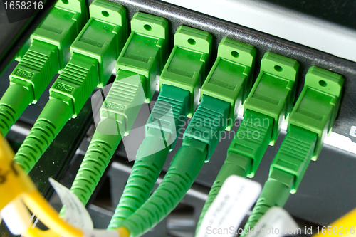 Image of optic fiber hub