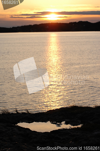 Image of sunset at seaside