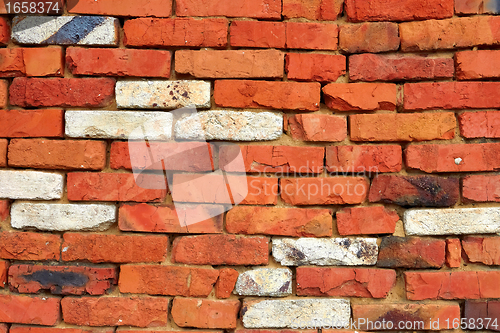 Image of Red and white brick wall