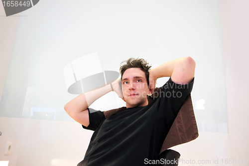 Image of man in the barber salon