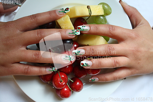 Image of art nails design