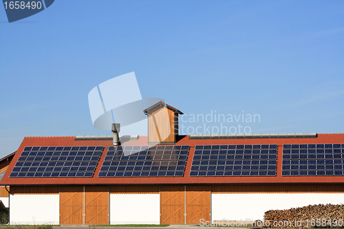 Image of solar panel on the roof