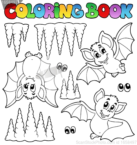 Image of Coloring book with bats
