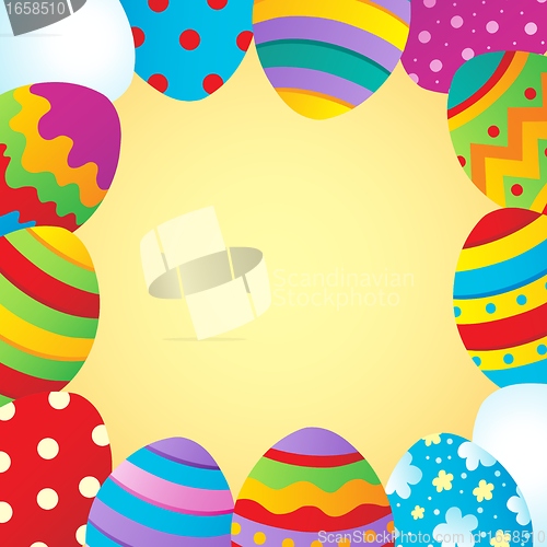 Image of Frame with Easter theme 1