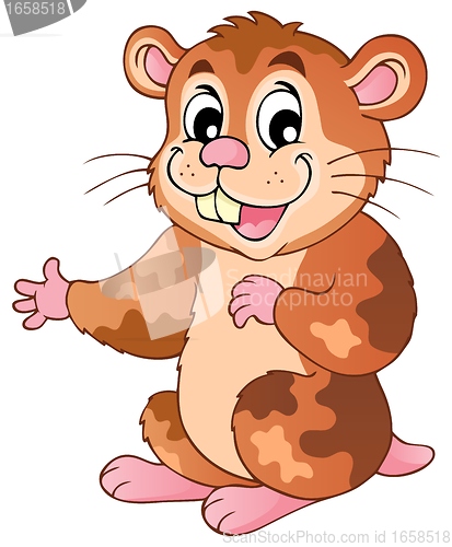 Image of Cute cartoon hamster