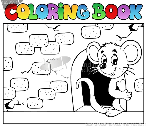 Image of Coloring book with mouse 3