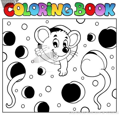 Image of Coloring book with mouse 2