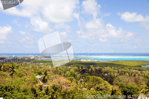Image of panorama San Andres Island Caribbean Sea Colombia South America