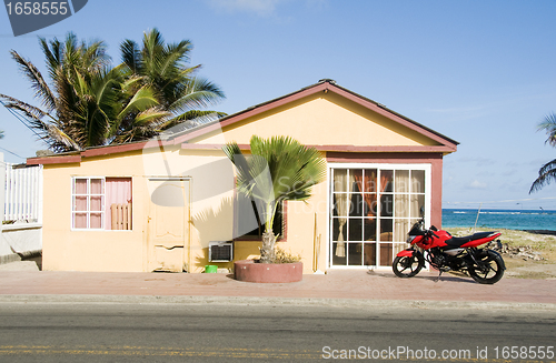 Image of typical architecture San Luis Andres Island Colombia South Ameri