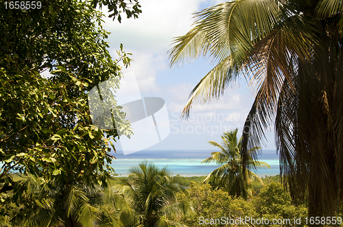 Image of panorama San Andres Island Caribbean Sea Colombia South America