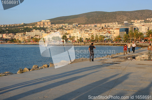 Image of Town of Kusadasi in Turkey at Sunset