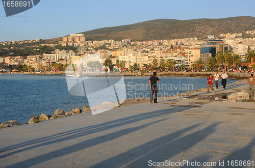 Image of Town of Kusadasi in Turkey at Sunset