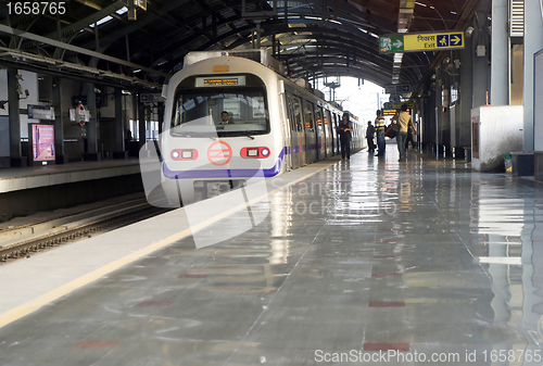 Image of Indian modern metro station 